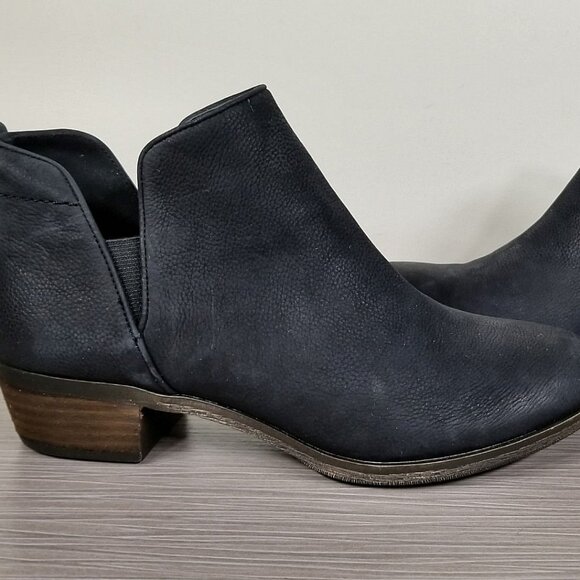 BP. Francine Split Shaft Bootie, Black Leather, Womens Size 5.5 - Picture 7 of 10